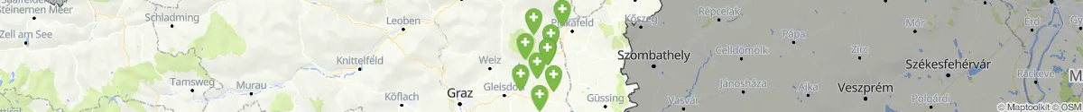 Kartenansicht für Apotheken-Notdienste in der Nähe von Sankt Johann in der Haide (Hartberg-Fürstenfeld, Steiermark)